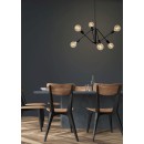 Lucide 21424/06/30 Hängende Deckenleuchte Lester 6x40w | E27 - schwarz, etabliert