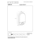 Lucide L228641031 LED Außenwandleuchte HUPS IR | 10W integrierte LED-Quelle | 950lm | 3000K