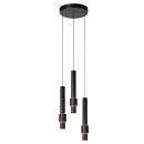 Lucide 24402/15/30 MARGARY Pendel-Deckenleuchte LED 3x4W | 1300lm | 2700 K - schwarz