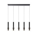 Lucide 24402/30/30 MARGARY Pendel-Deckenleuchte LED 5x4,2W | 2300lm | 2700 K - schwarz