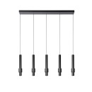 Lucide 24402/30/30 MARGARY Pendel-Deckenleuchte LED 5x4,2W | 2300lm | 2700 K - schwarz