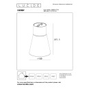 Lucide L288000730 LED Außen-Deckenleuchte DERBY | 9W integrierte LED-Quelle | 650lm | 2700K
