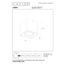 Lucide L288010730 LED Außen-Deckenleuchte LEEDS | 9W integrierte LED-Quelle | 650lm | 2700K