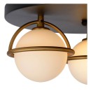 Lucide 30167/03/30 ISOBEL Deckeneinbauleuchte D380mm 3xG9 | IP44 - schwarz, opal