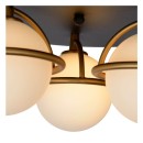 Lucide 30167/03/30 ISOBEL Deckeneinbauleuchte D380mm 3xG9 | IP44 - schwarz, opal