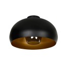 Lucide 30186/38/30 SHARAN Deckeneinbauleuchte D380mm | 1xE27 - schwarz, Rauchglas