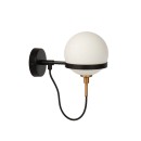 Lucide 30293/01/30 FELINE dekorative Wandleuchte 1xG9 | IP44 - schwarz, opal