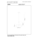 Lucide 30472/30/02 Pendelleuchte Giada 1x60W | E27