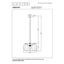 Lucide L344453036 Pendelleuchte SPENCER  E27