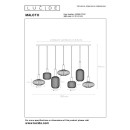 Lucide L453860762 Pendelleuchte MALOTO  E27
