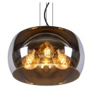 Lucide 45401/40/65 OLIVIA Deckenleuchte D400mm | 3xE27 - schwarz, Rauchglas