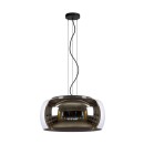 Lucide 45401/50/65 OLIVIA Deckenleuchte D400mm | 3xE27 - schwarz, Rauchglas
