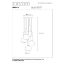 Lucide L454021530 Pendelleuchte MARIUS  E27