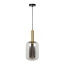 Lucide 45494/01/65 Hängende Deckenleuchte Joanet 1x40w | E27 - Rauchgrau, Glas