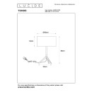 Lucide L455908130 Tischlampe TONDO  E27