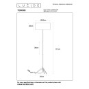 Lucide L457908130 Stehlampe TONDO  E27