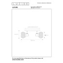 Lucide 45900/02/02 LUCAS Deckenleuchte 2xE14 - schwarz, Messing