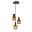 Lucide 74405/13/62 Pendelleuchte Toledo 3x60W | E27