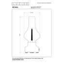 Lucide L745160232 LED Tischlampe JASON  | 2W integrierte LED-Quelle | 122lm | 3000K