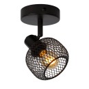Lucide 77978/01/30 Wandlampe Maren 1x40w | E14 - schwarz, Metall, einstellbar, dimmbar