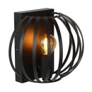 Lucide 78274/01/30 Wandleuchte Manuel 1x40w | E14 - schwarz, Metall, dimmbar