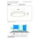 Lucide L791114031 LED Deckenleuchte BISKIT  | 36W integrierte LED-Quelle | 2050lm | 2700K