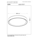 Lucide 79182/36/30 LED- Leuchte Nuria 1x36w | 2880lm | 2700k - schwarz, dimmbar