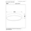 Lucide L791853031 LED Deckenleuchte UNAR  | 18W integrierte LED-Quelle | 1140lm | 2700K