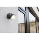 Lutec 5626101125 LED Außenwandleuchte Trumpet 1x8W | 4000K | IP54 - mit verstellbarem Kopf