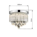Globo 68598A LED Deckenleuchte Manilo 1x12W | 960lm | 4000K - chrom, transparent