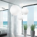 Ideal Lux 009148 Pendelleuchte 1x60W Mapa | E27 - weiß