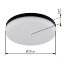 Globo 12387-18 LED Deckenleuchte MATTHEW | 12W integrierte LED-Quelle | 800lm | 4000K