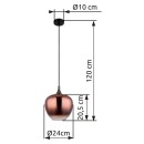 Globo 15548HG Pendelleuchte MAXY  E27