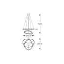 Zuma Line 003064-028412 LED Pendelleuchte ATHESA integrierte LED-Quelle