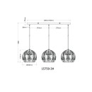 Globo MIKA 15759-3H Pendelleuchte E27