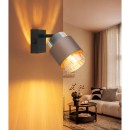Globo 15560-1C Wandleuchte MILLEY E27 | mit Schalter