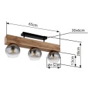 Globo 15656-3D Deckenleuchte MOITAS  E27