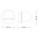 Ideal 167152 Lux LED Wandleuchte Gim Bianco 1x6W | 3000K - weiß