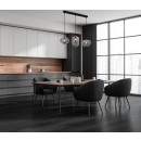 ITALUX PND-112038-3-BRO+SG Hatella Pendelleuchte 3xE27 schwarz, Kupfer, Rauch