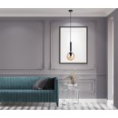 Italux PND-2324-1 BK+AMB Pendelleuchte Ravena E27