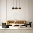 Italux PND-27467-3-BK-GD Pendelleuchte Bans E27