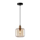 Italux PND-29257A-1-BRO-AMB Pendelleuchte Zona E27