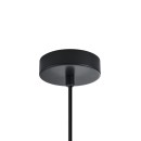 Italux PND-30084-1-BK-SG Pendelleuchte Stabla | 40W E27 | schwarz | rauch­far­ben