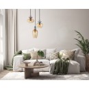 Italux 5906630854554 Pendelleuchte Fanda | 40W E27 | gold | rosa