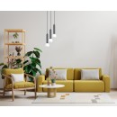 Italux PND-33574-3-BK Pendelleuchte Filano | 5W G9 | schwarz | opal