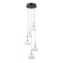 Italux PND-34374-5-BK LED Pendelleuchte Montiela | 25W LED | 1286lm | 3000K