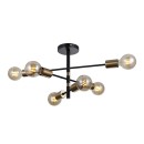 Italux PND-4025-6-BL-HBR Deckenleuchte Piansi | 6x40W E27