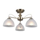 Italux PND-40623-3-AB Deckenleuchte Moreti | 40W E27 | messing | opal