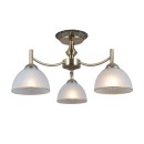 Italux PND-40653-3-ABR-WH Deckenleuchte Fener | 40W E27 | messing | opal