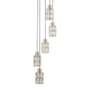 Italux PND-40668-5-HBR Pendelleuchte Alma E27
